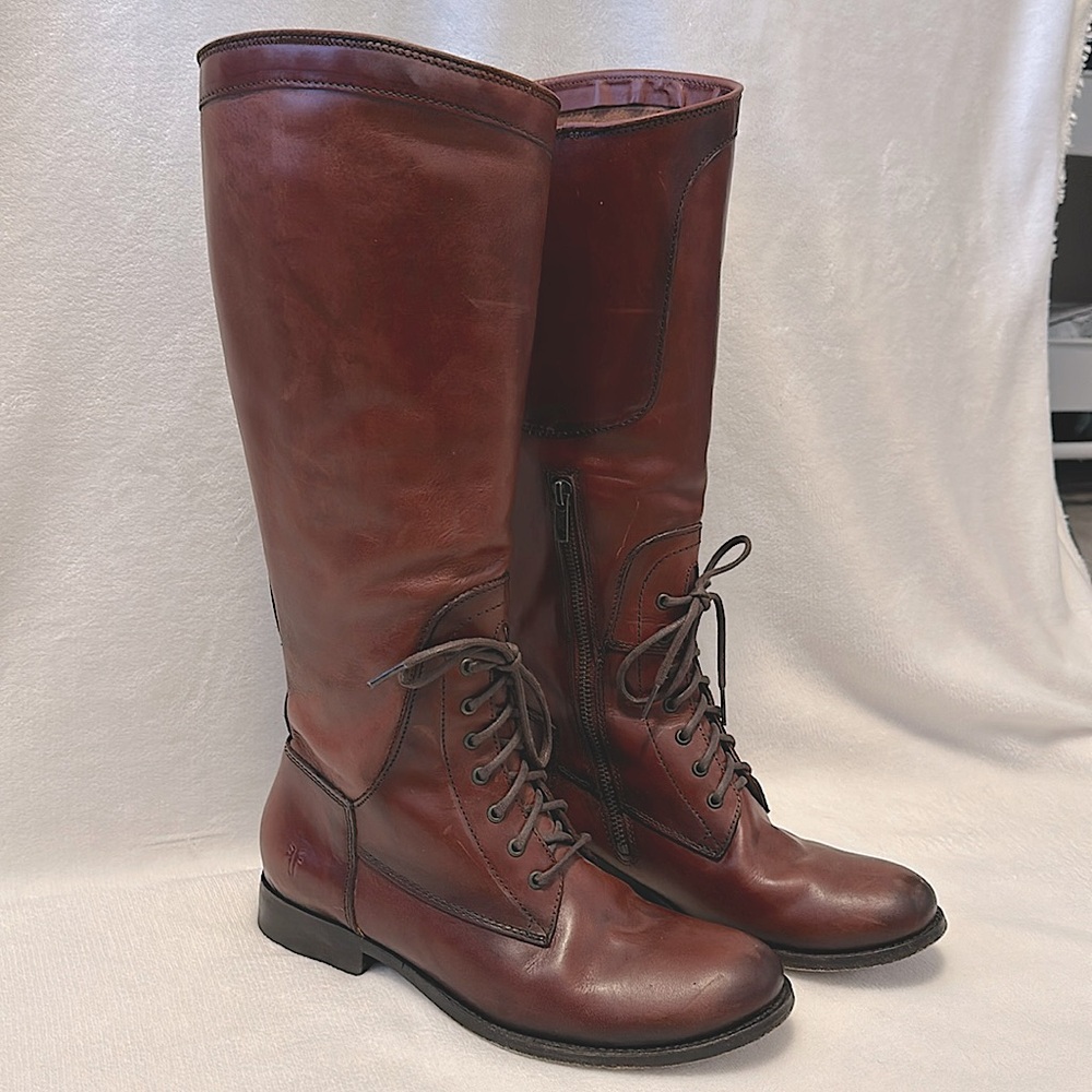 Frye Melissa Riding boot redwood 7.5
